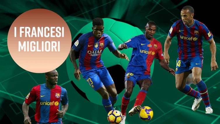 Nel Barcellona hanno giocato molti francesi: ecco i migliori 11
