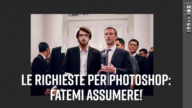 Photoshop al lavoro: fatemi assumere