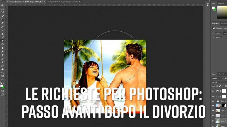 Photoshop al lavoro: cancellate il mio ex marito?