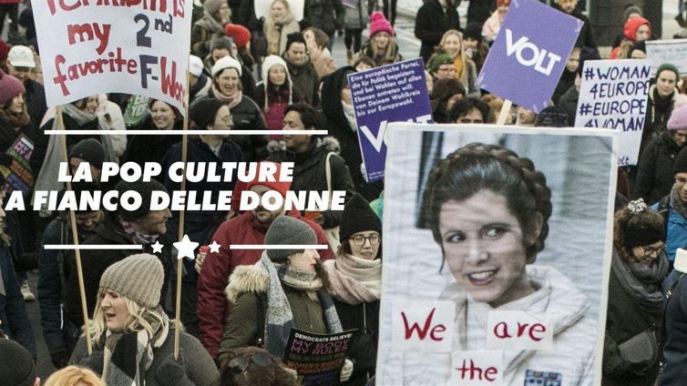 La marcia delle donne trae ispirazione dalla pop culture
