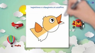 Impariamo a disegnare un uccellino