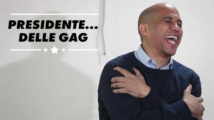 Cory Booker corre per la presidenza... Se solo la smette con questa battuta