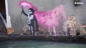 A Venezia spunta 'Naufrago bambino' potrebbe essere di Banksy
