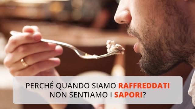 Perché quando siamo raffreddati non sentiamo i sapori?