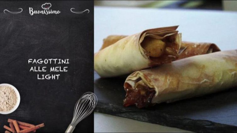 Fagottini alle mele light
