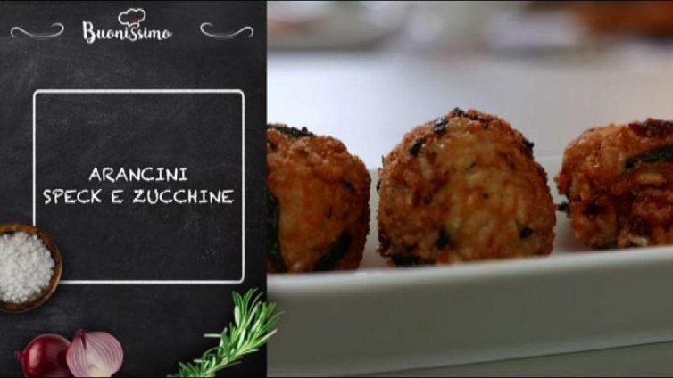 Arancini speck e zucchine