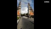 Terremoto in Indonesia, danni a un tempio a Bali