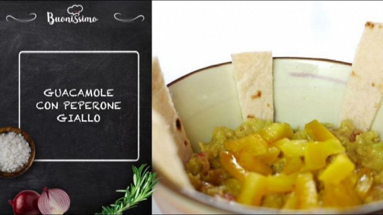 Guacamole con peperone giallo