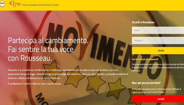 La Piattaforma Rousseau del Movimento 5 Stelle: cos’è e come funziona