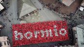 Flash mob a Bormio per festeggiare le Olimpiadi 2026: il video è virale.