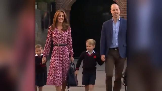 Primo giorno di scuola per George e Charlotte