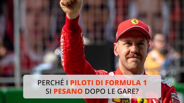 Perché i piloti di Formula 1 si pesano dopo le gare?