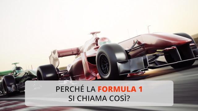 Perché la Formula 1 si chiama così?