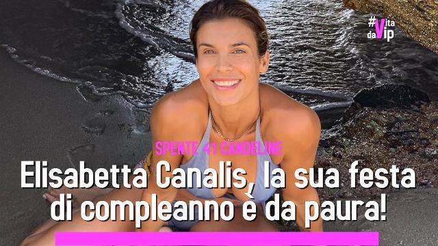 Elisabetta Canalis compie 41 anni, la festa a sorpresa è da paura