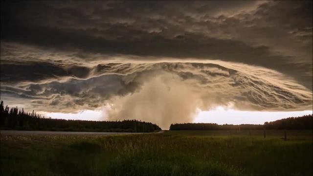 Il fenomeno meteorologico è strabiliante