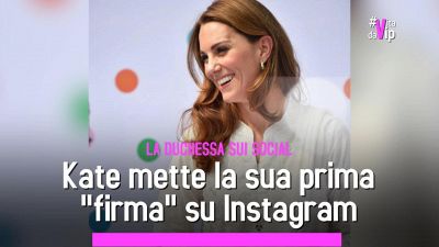 Kate mette la sua prima "firma" su Instagram