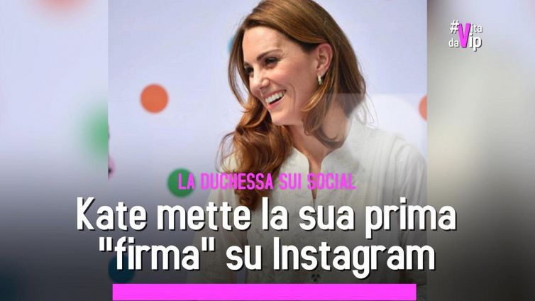 Kate mette la sua prima "firma" su Instagram
