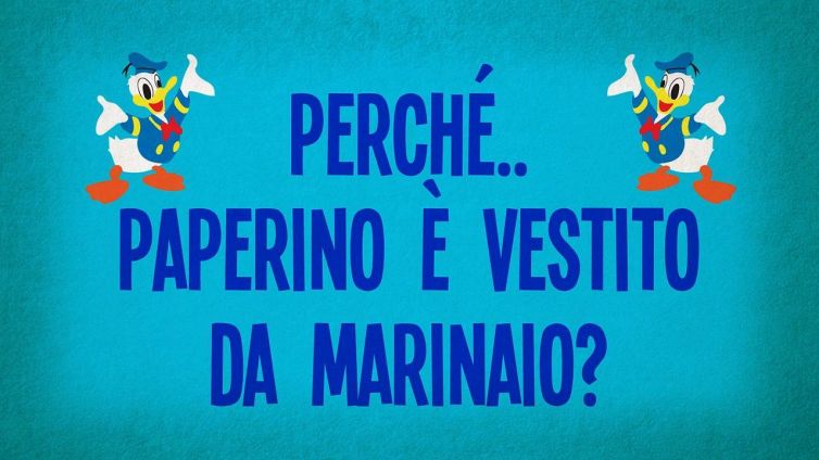 Perché Paperino è vestito da marinaio?