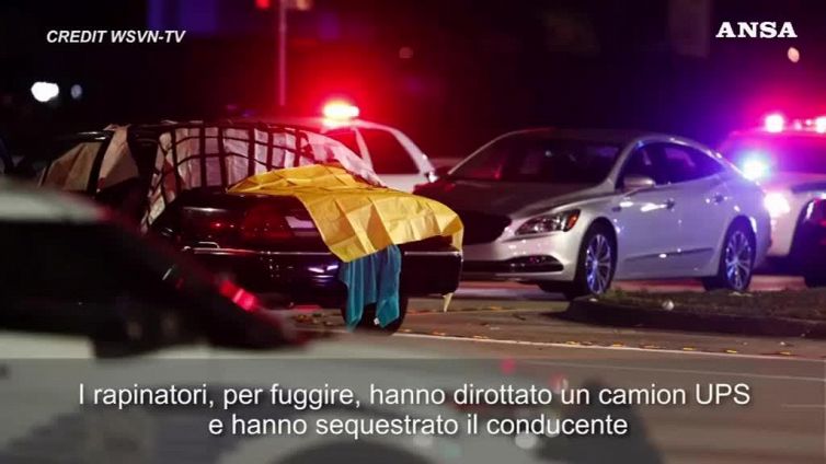 Usa, sparatoria a Miami dopo una rapina: 4 morti