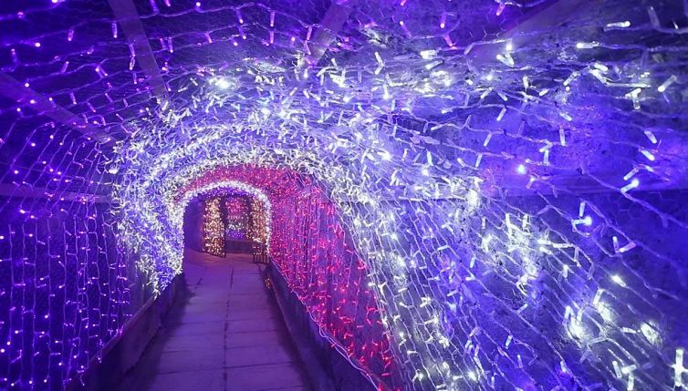 Il tunnel di luci più bello del Natale