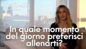 In quale momento del giorno preferisce allenarsi Diletta Leotta?