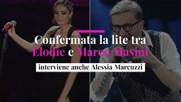 Confermata lite tra Elodie e Marco Masini, interviene anche Alessia Marcuzzi