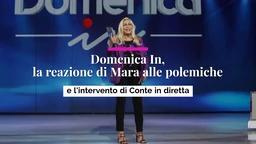 Domenica In, la reazione di Mara alle polemiche e l'intervento di Conte in diretta