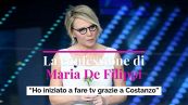 La confessione di Maria De Filippi: “Ho iniziato a fare tv grazie a Costanzo”