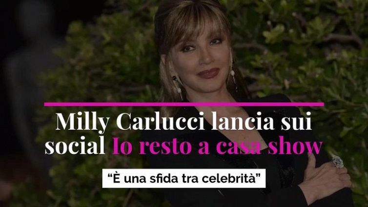 Milly Carlucci lancia sui social Io resto a casa show: “È una sfida tra celebrità”