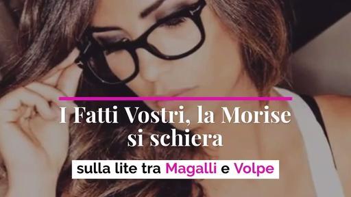I Fatti Vostri, la Morise si schiera sulla lite tra Magalli e Volpe