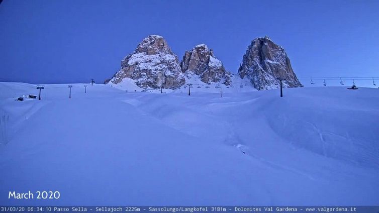 Sassolungo - Langkofel durante i lockdown