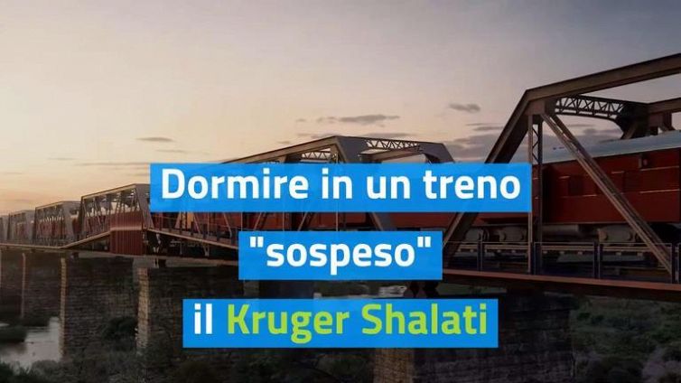 Dormire in un treno "sospeso": il Kruger Shalati