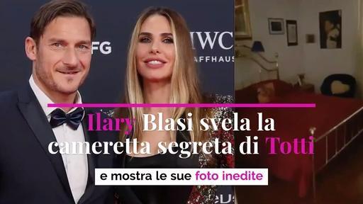 Ilary Blasi svela la cameretta segreta di Totti e mostra le sue foto inedite