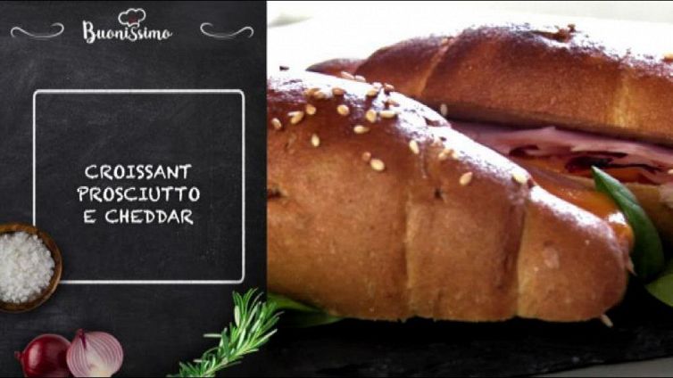 Croissant Prosciutto e ceddar