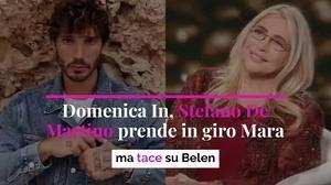 Domenica In, Stefano De Martino prende in giro Mara, ma tace su Belen