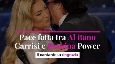 Pace fatta tra Al Bano Carrisi e Romina Power: il cantante la ringrazia