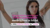 Elettra Lamborghini meravigliosa in bikini e sfida tutte le critiche su “La Isla”