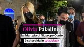 Olivia Paladino, la fidanzata di Giuseppe Conte è splendida in total black