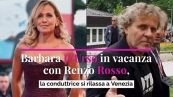 Barbara D'Urso in vacanza con Renzo Rosso, la conduttrice si rilassa a Venezia