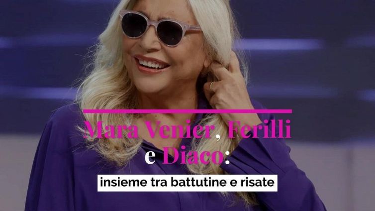 Mara Venier, Ferilli e Diaco: insieme tra battutine e risate
