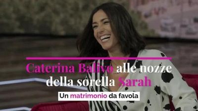 Caterina Balivo alle nozze della sorella Sarah, un matrimonio da favol