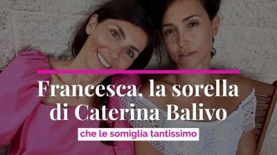 Francesca, la sorella di Caterina Balivo che le somiglia tantissimo
