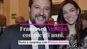 Francesca Verdini compie gli anni, festa a sorpresa con Matteo Salvini