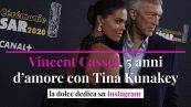 Vincent Cassel, 5 anni d’amore con Tina Kunakey: la dolce dedica su Instagram