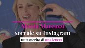 Alessia Marcuzzi sorride su Instagram: tutto merito di una lettera