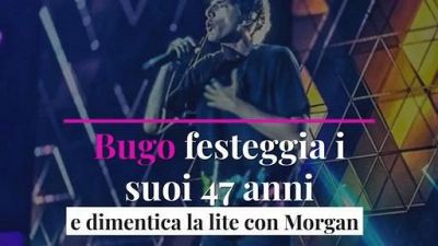 Bugo festeggia i suoi 47 anni e dimentica la lite con Morgan