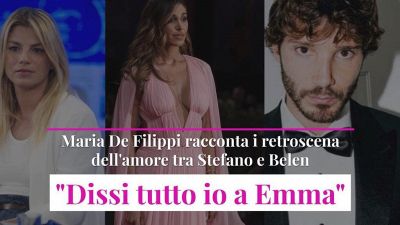 Maria De Filippi racconta i retroscena dell'amore tra Stefano e Belen: "Dissi tutto io a Emma"