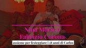 Nina Moric e Fabrizio Corona: assieme per festeggiare i 18 anni di Carlos