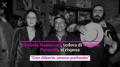 Nicoletta Mantovani, vedova di Luciano Pavarotti, si risposa: "Con Alberto amore profondo"