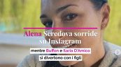 Alena Seredova sorride su Instagram mentre Buffon e Ilaria D'Amico si divertono con i figli